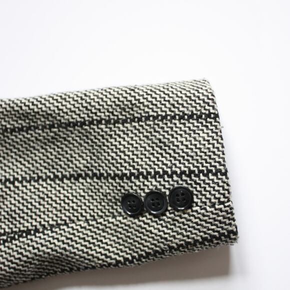 Vtg 80s Biancafive Power Suit Jacket Women's Size Small Gray - Picture 7 of 7